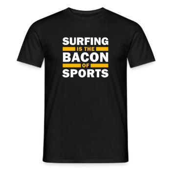 Surfen Surfing Wellenreiten Geschenk - Männer T-Shirt - Schwarz - Vorne - AI Model Male 178 light (178cm)