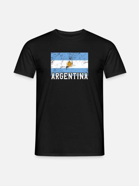 Argentine Amérique du Sud Drapeau Pride Cadeau de voyage - T-shirt homme - noir