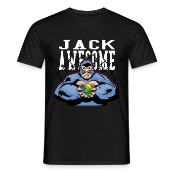 Jack awesome Gorilla Basketball 2 - Männer T-Shirt - Schwarz - Vorne - AI Model Male 178 light (178cm)