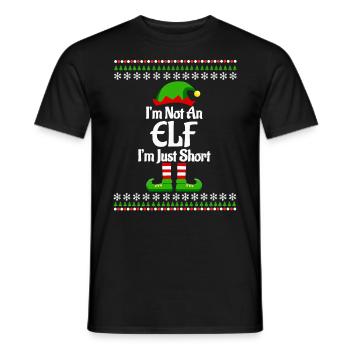 Freches Weihnachtsgeschenk Weihnachtsoutfit Elfe - Männer T-Shirt - Schwarz - Vorne - AI Model Male 178 light (178cm)