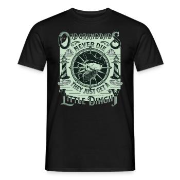 Vater Großvater Vatertag Kapitän Familie lustig - Männer T-Shirt - Schwarz - Vorne - AI Model Male 178 light (178cm)