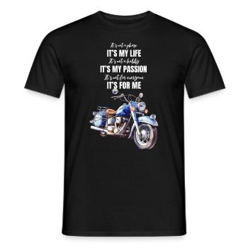 Motorcycle Chopper Motorcyclist Biker Lifestyle - Men's T-Shirt - black - Front - AI Model Male 178 light (178cm)
