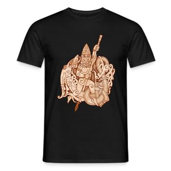 Second Sorrow Of Hlín - Men's T-Shirt - black - Front - AI Model Male 178 light (178cm)