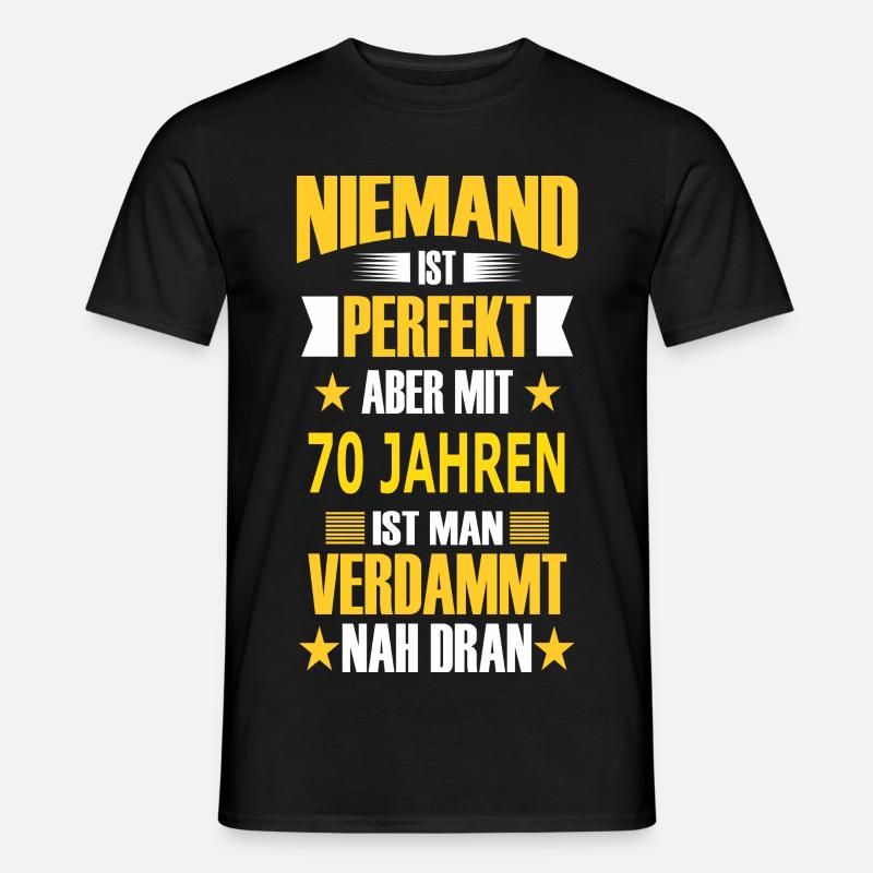 70 JAHREN - Männer T-Shirt - Schwarz