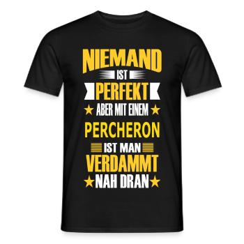 PERCHERON - Männer T-Shirt - Schwarz - Vorne - AI Model Male 178 light (178cm)