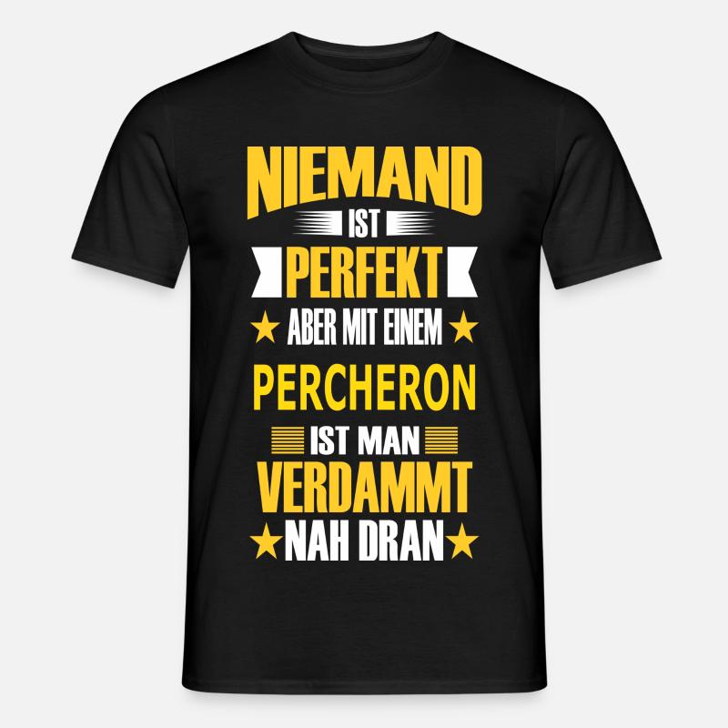 PERCHERON - Männer T-Shirt - Schwarz