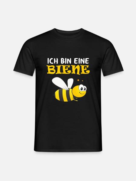 Bienen Kostüm Ersatz - Ich bin eine Biene - Männer T-Shirt - Schwarz
