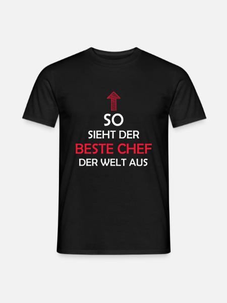 Bester Chef der Welt Chef Spruch Abteilungsleiter - Männer T-Shirt - Schwarz
