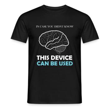Funny Sayings Funny Memes Anti Idiots - Men's T-Shirt - black - Front - AI Model Male 178 light (178cm)