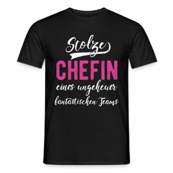 Chefin Filialleiterin Abteilungsleiterin Geschenk - Männer T-Shirt - Schwarz - Vorne - AI Model Male 178 light (178cm)