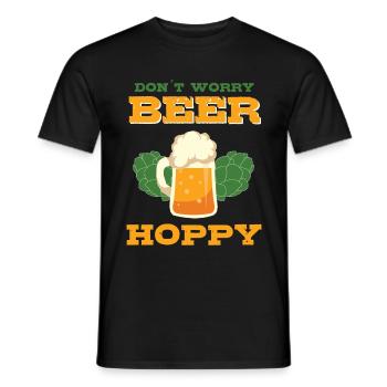 Beer beer drinker beer fan gift beers - Men's T-Shirt - black - Front - AI Model Male 178 light (178cm)