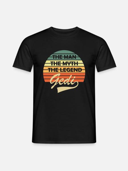 Gedi Firmgedi Taufgedi Geschenk Geditag - Männer T-Shirt - Schwarz