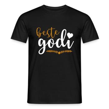 Beste Godi Firmgodi Taufgodi Geschenkidee - Männer T-Shirt - Schwarz - Vorne - AI Model Male 178 light (178cm)