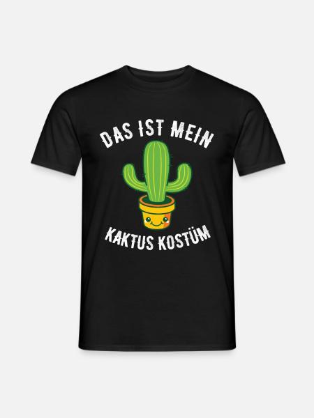 Das ist mein Kaktus Kostüm Kaktuskostüm - Männer T-Shirt - Schwarz