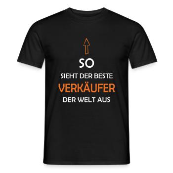 So Sieht Der Beste Verkäufer Der Welt Aus - Männer T-Shirt - Schwarz - Vorne - AI Model Male 178 light (178cm)
