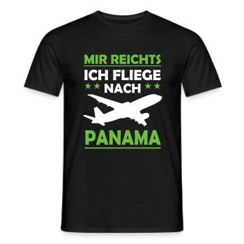 Mir Reichts Ich Fliege Nach Panama Urlaub Panama - Männer T-Shirt - Schwarz - Vorne - AI Model Male 178 light (178cm)