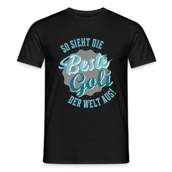 Goli Taufgoli Geschenk Firmgoli Beste Goli Patin - Männer T-Shirt - Schwarz - Vorne - AI Model Male 178 light (178cm)