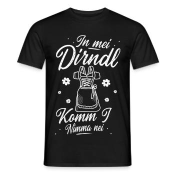In Mei Dirndl Komm I Nimma Nei - Männer T-Shirt - Schwarz - Vorne - AI Model Male 178 light (178cm)