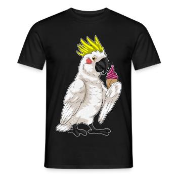 Papagei Waffeleis - Männer T-Shirt - Schwarz - Vorne - AI Model Male 178 light (178cm)