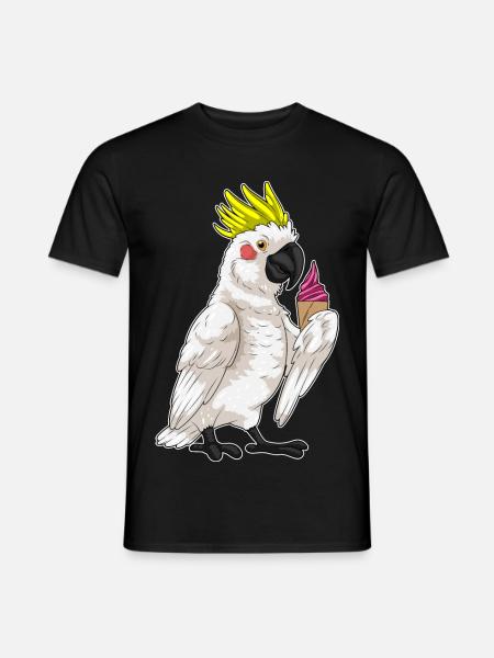 Parrot Waffle Ice Cream - Men's T-Shirt - black