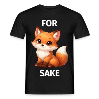 Pour l'amour du renard - T-shirt homme - noir - Devant - AI Model Male 178 light (178cm)