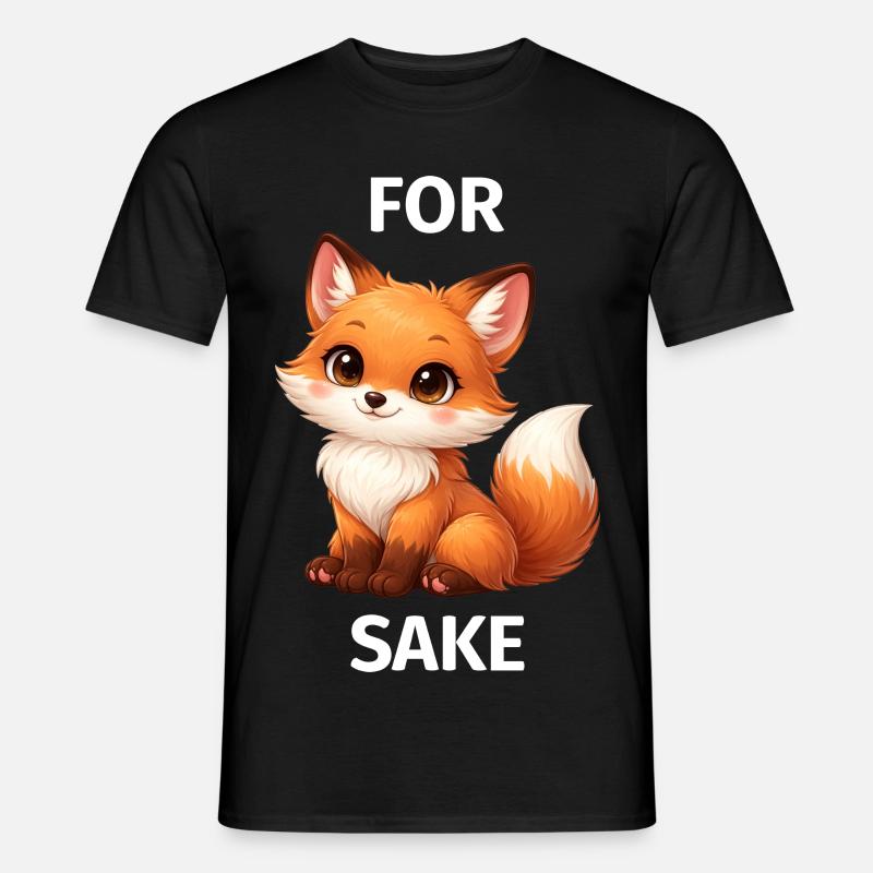 Um Fox' Willen - Männer T-Shirt - Schwarz