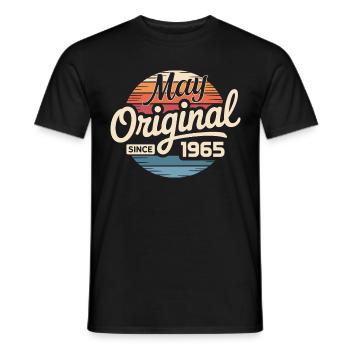Legendary since May 1965 – Retro Vintage 1965 - Men's T-Shirt - black - Front - AI Model Male 178 light (178cm)