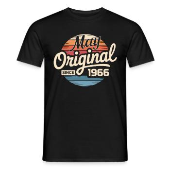 Legendary since May 1966 – Retro Vintage 1966 - Men's T-Shirt - black - Front - AI Model Male 178 light (178cm)