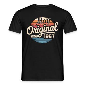 Legendary since May 1967 – Retro Vintage 1967 - Men's T-Shirt - black - Front - AI Model Male 178 light (178cm)