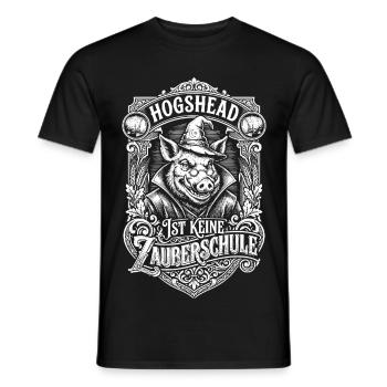 Whisky Hogshead ist keine Zauberschule - Männer T-Shirt - Schwarz - Vorne - AI Model Male 178 light (178cm)