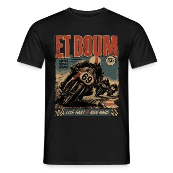 UND ZACK - Männer T-Shirt - Schwarz - Vorne - AI Model Male 178 light (178cm)