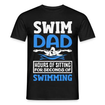 Lustige Schwimmer Sprüche & Schwimmverein Design - Männer T-Shirt - Schwarz - Vorne - AI Model Male 178 light (178cm)