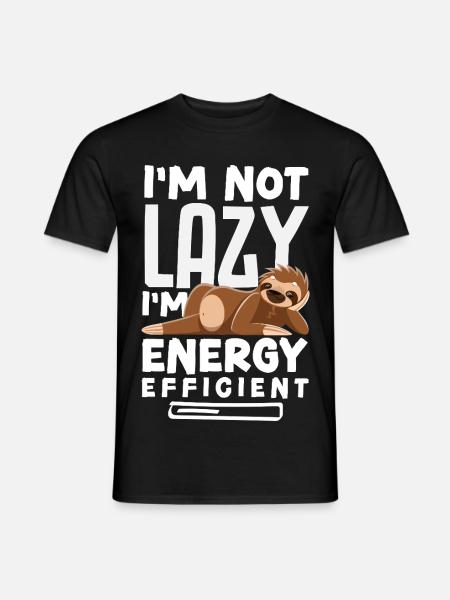 funny sloth gift - Men's T-Shirt - black