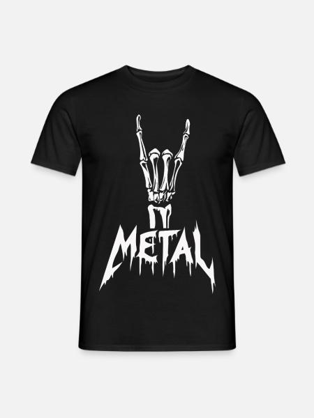 Metal! - Männer T-Shirt - Schwarz