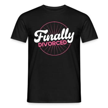 Geschieden Ex Partner Auflösung der Ehe Geschenk - Männer T-Shirt - Schwarz - Vorne - AI Model Male 178 light (178cm)