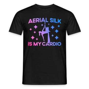 Aerial Silk Aerial Yoga Gymnastinnen Aerial Yoga G - Männer T-Shirt - Schwarz - Vorne - AI Model Male 178 light (178cm)