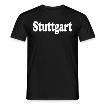 Stuttgart - Men's T-Shirt - black - Front - AI Model Male 178 light (178cm)