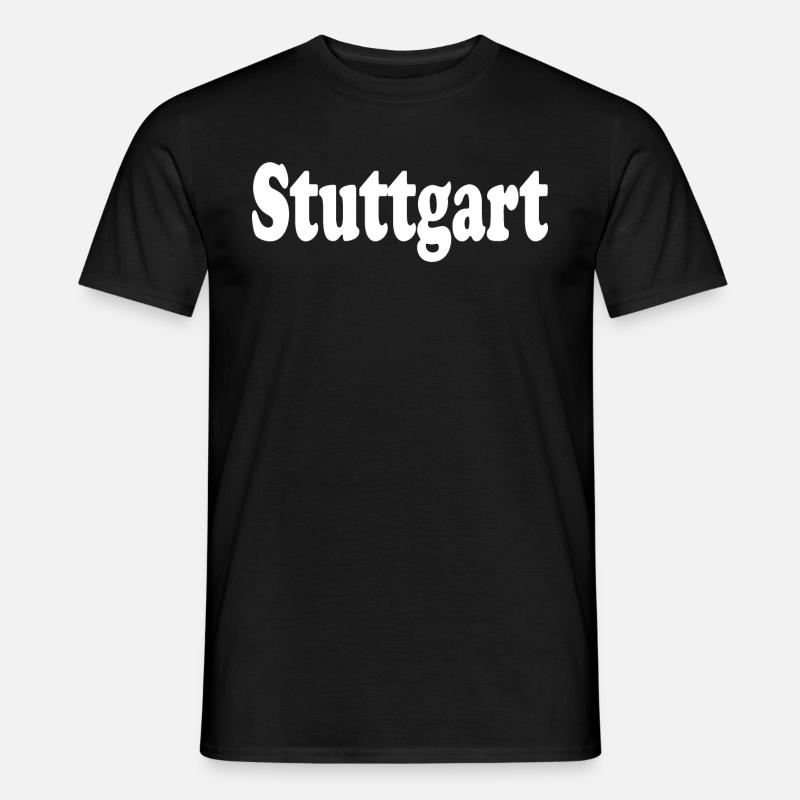 stuttgart - Männer T-Shirt - Schwarz