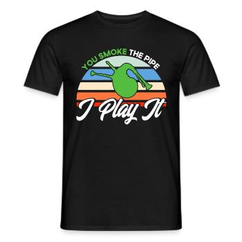 Schottische Dudelsäcke Dudelsack Dudelsäcke Gesche - Männer T-Shirt - Schwarz - Vorne - AI Model Male 178 light (178cm)