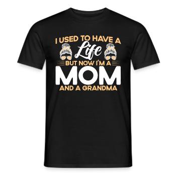 Ich hatte mal ein Leben Mutter & Großmutter Gesche - Männer T-Shirt - Schwarz - Vorne - AI Model Male 178 light (178cm)
