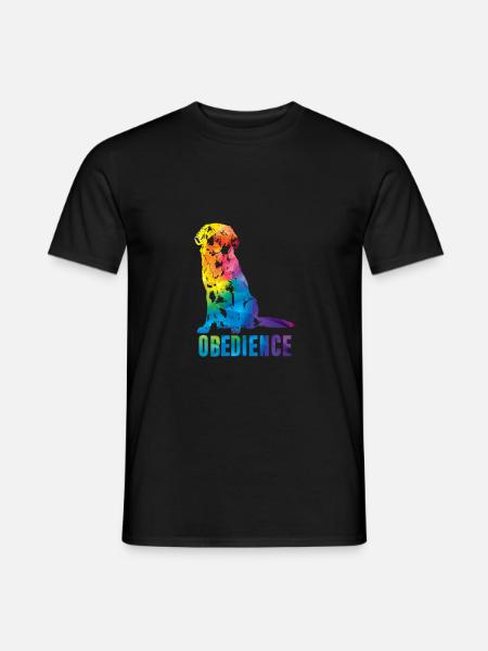 T-Shirt Retriever Obedience - Männer T-Shirt - Schwarz