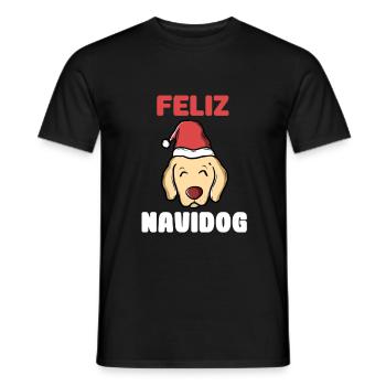 Feliz Navidog - T-shirt homme - noir - Devant - AI Model Male 178 light (178cm)
