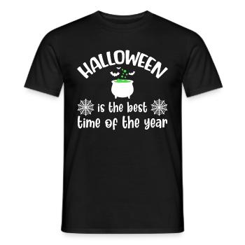 Halloween Costume Pumpkin Skeleton Horror Ghost - Men's T-Shirt - black - Front - AI Model Male 178 light (178cm)