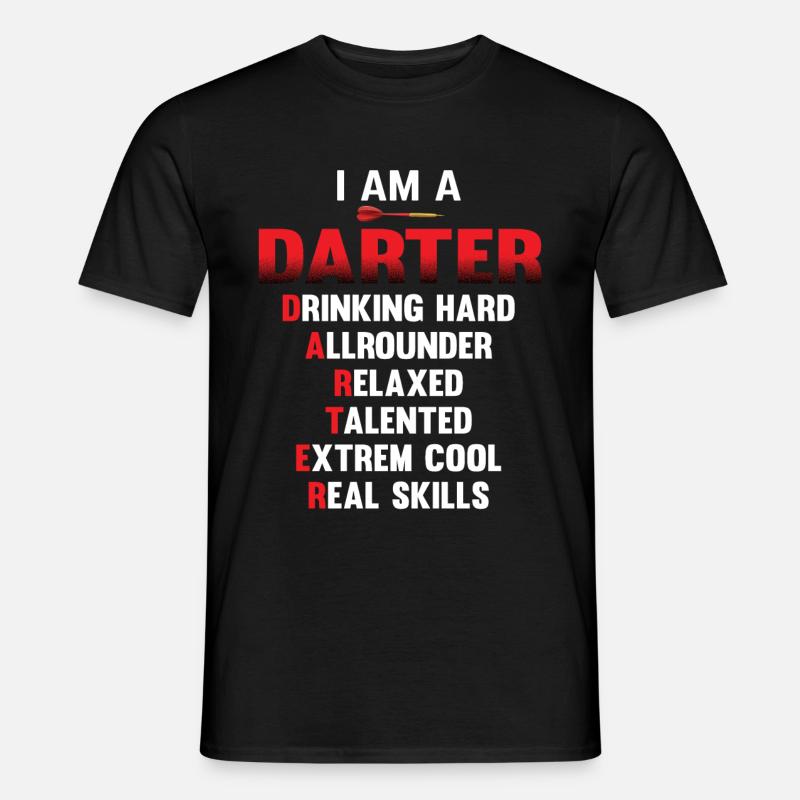 Darts - Männer T-Shirt - Schwarz
