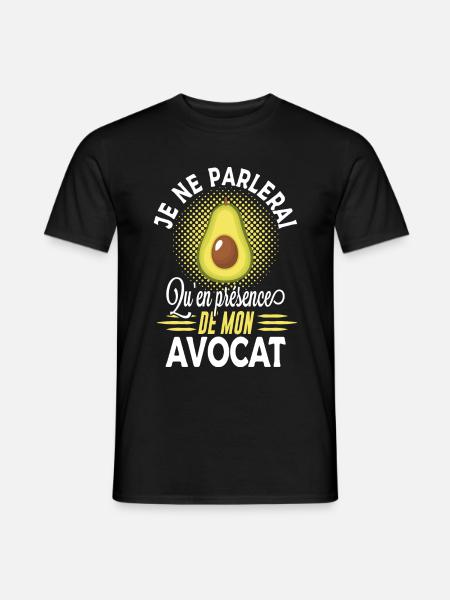 Avocat - Humour vegan végétarien drôles - T-shirt homme - noir
