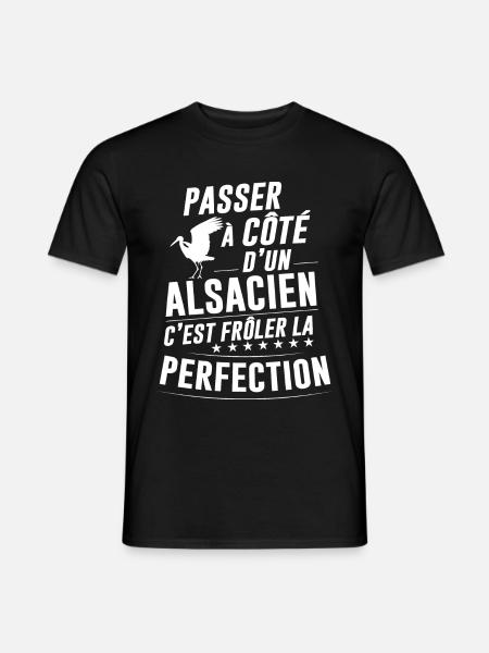 Alsace Alsacien Humour Parfait Idée Cadeau - T-shirt homme - noir