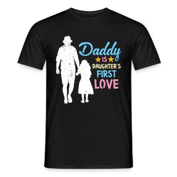 Daddy Is Daughter's First Love - Men's T-Shirt - black - Front - AI Model Male 178 light (178cm)