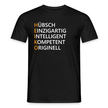 Heiko Name Geschenk - Männer T-Shirt - Schwarz - Vorne - AI Model Male 178 light (178cm)