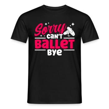 Ballet Dance Ballerina Ballet Dancer Gift - Men's T-Shirt - black - Front - AI Model Male 178 light (178cm)
