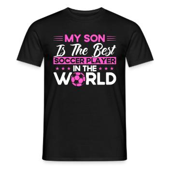 Fußball Mama Sportfan Fußball Geschenk - Männer T-Shirt - Schwarz - Vorne - AI Model Male 178 light (178cm)